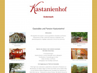 kastanienhof-uckermark.de Webseite Vorschau