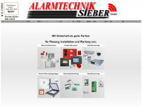 alarmtechnik-sieber.de Webseite Vorschau