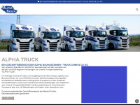 alpha-truck.de Webseite Vorschau