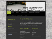badke-baustoffe.de Webseite Vorschau