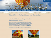 ballonreise.de Webseite Vorschau