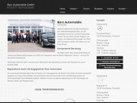 barz-automobile.de Webseite Vorschau