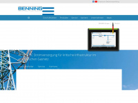 benning.de Webseite Vorschau