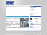bertz-tanktechnik.de Webseite Vorschau