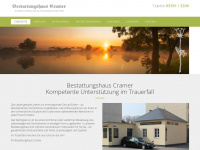 bestattungshaus-cramer.de Webseite Vorschau