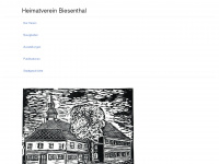 heimatverein-biesenthal.de Webseite Vorschau