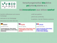 biopos.de Webseite Vorschau