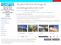 boehme-montage.de Webseite Vorschau