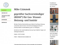 czimmek-installation.de Webseite Vorschau