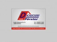 dachdeckerei-foerster.com Webseite Vorschau