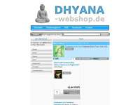 dhyana-webshop.de Webseite Vorschau