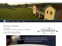 vetoniana.de Webseite Vorschau