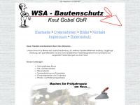 wsa-bautenschutz.de Webseite Vorschau