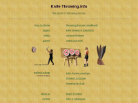 knifethrowing.info Webseite Vorschau