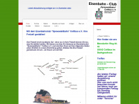 eisenbahnclub-spreewaldbahn.de Webseite Vorschau
