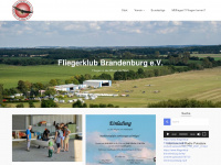fliegerklub-brandenburg.de Webseite Vorschau