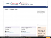 fontane-apotheke.com Webseite Vorschau