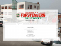 fuerstenberg-baustoffe.de Webseite Vorschau