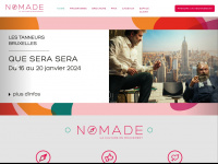 nomade.be Webseite Vorschau