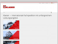 klaeser.de Webseite Vorschau