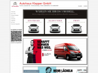 klapper-autohaus.de Webseite Vorschau