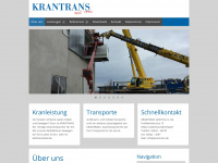 krantrans.de Webseite Vorschau