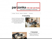 parzonka.de Webseite Vorschau
