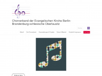 chorverband-ekbo.de Webseite Vorschau