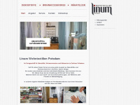 linum-wohntextilien.de Webseite Vorschau