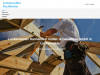 luckenwalder-dachdecker.de Webseite Vorschau