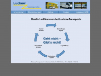 luckow-transporte.de Webseite Vorschau