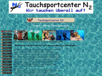 n2-tauchsport.de Webseite Vorschau