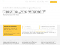 pension-altstadt-strausberg.de Webseite Vorschau