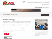 rieck-beschriftungen.de Webseite Vorschau