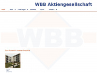 wbb-ag.de Webseite Vorschau