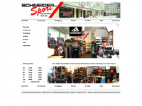 schneider-sportartikelvertrieb.de Webseite Vorschau