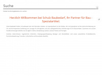 schulz-baubedarf.de Webseite Vorschau
