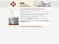 shg-spezial-hochbau.de Webseite Vorschau