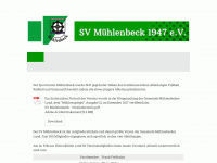 sv-muehlenbeck.de Webseite Vorschau