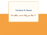tischlereibecker.de Webseite Vorschau