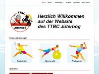 ttbc-jueterbog.de Webseite Vorschau