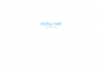 nicky.net Webseite Vorschau
