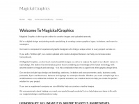 magickalgraphics.com Webseite Vorschau