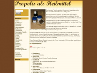 propolis-als-heilmittel.de Webseite Vorschau
