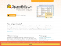 spamihilator.com Webseite Vorschau