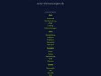 solar-kleinanzeigen.de Webseite Vorschau