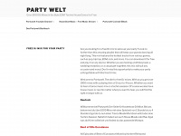 partywelt.net Webseite Vorschau