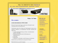 vistac.com Webseite Vorschau