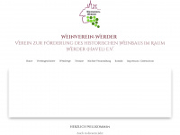 weinverein-werder.de Webseite Vorschau