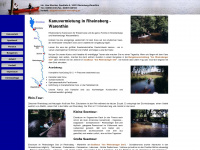 kanuverleih-rheinsberg.de Webseite Vorschau